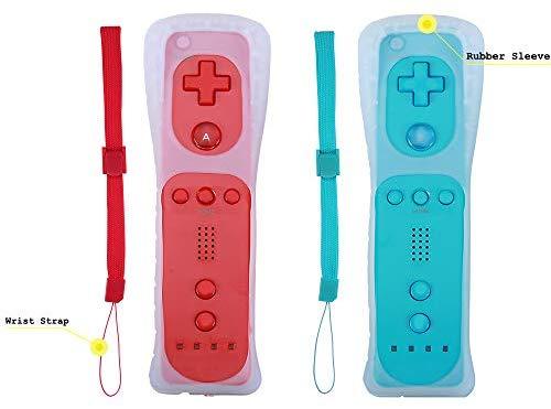 Yosikr Wireless Remote Controller for Wii Wii U - 4 Packs Pink+Red+Deep Blue+Blue