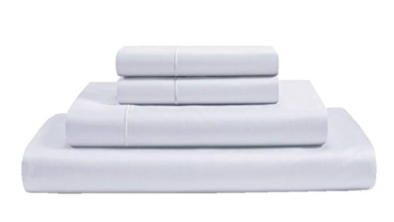 CHATEAU HOME COLLECTION 800-Thread-Count Egyptian Cotton Deep Pocket Sateen Weave Queen Sheet Set, White