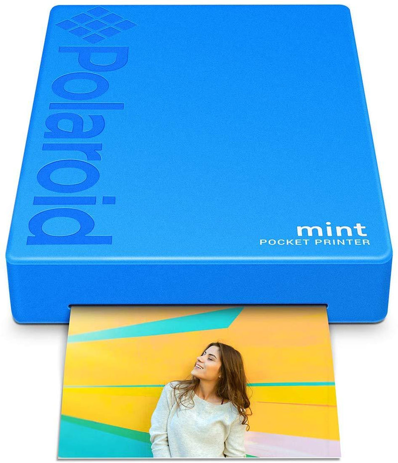 Polaroid Mint Pocket Printer W/ Zink Zero Ink Technology & Built-In Bluetooth for Android & iOS Devices - Black