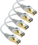 Maximm Cat7 Ethernet Cable, 15 Feet, Green, 5-Pack - Pure Copper - RJ45 Gold-Plated Snagless Connectors 600 MHz, 10 Gbps. for Fast Network & Computer Networking + Cable Clips and Ties