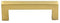 goldenwarm Gold Cabinet Pulls Square Kitchen Hardware Handles 10 Pack - LSJ12GD160 Brushed Brass Pulls for Cabinets Closet Square Cupboard Bathroom Desk Door Knobs 6-1/4in(160mm) Hole Centers