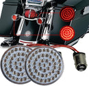 Motorcycle LED Light 2" 50mm Bullet Style LED Turn Signals Pannel For Motor bike Sporter Softail Touring (1157 base-1)