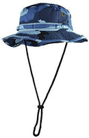 Summer Bucket Cap, Sun Hat Chinstrap, Outdoor Hunting Fishing Safari Boonie Hat