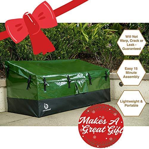 YardStash YSSB02 Outdoor Storage Deck Box Medium, Green