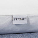 YSTHER 2pcs Square 18 inch Pillow Inserts Stuff with Down and Feather, Cotton Euro Decoration Cushion