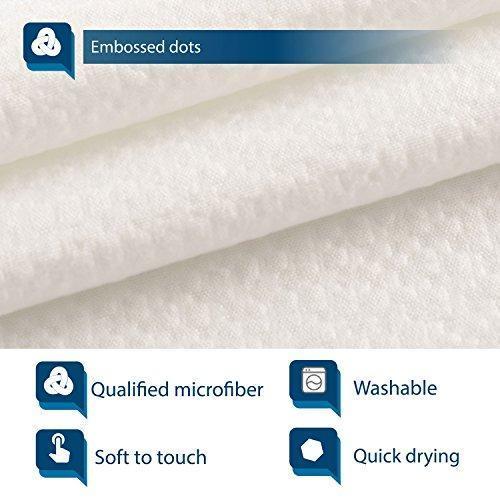 Barossa Design Waterproof Fabric Shower Curtain or Liner Hotel Quality, Machine Washable, White Shower Curtain Liner for Bath Tub, 72x72 Inches