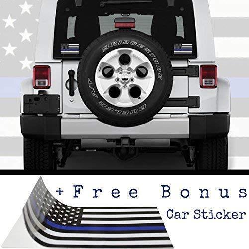 Thin Blue Line Flag: 100% US Made 4x6 ft with Embroidered Stars - Sewn Stripes - Brass Grommets - UV Protection - Black White and Blue American Police Flag Honoring Law Enforcement Officers