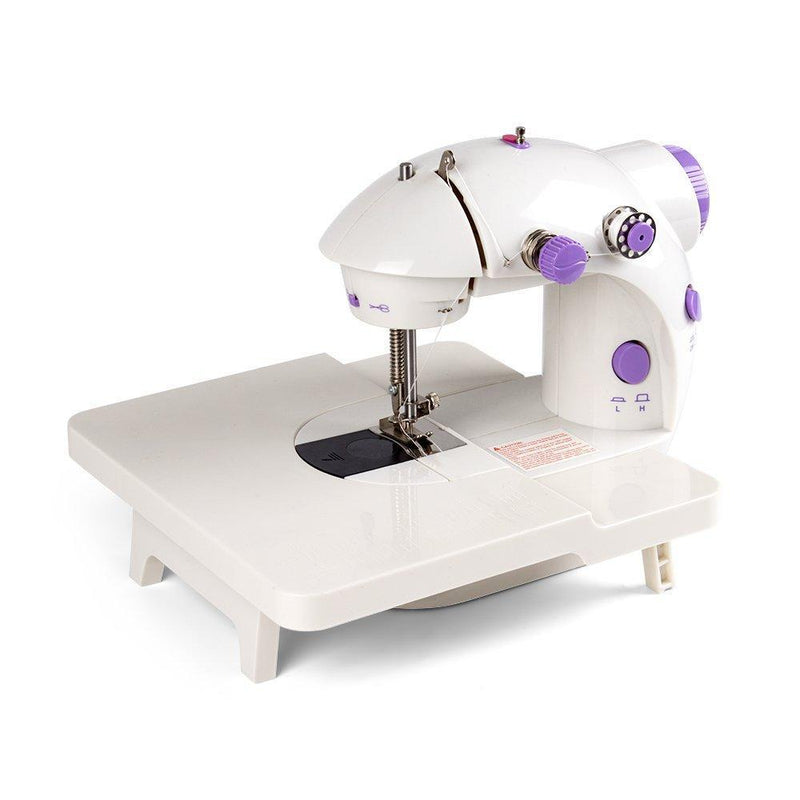 HAITRAL Mini Portable Sewing Machine with Light and Foot Pedal Adjustable Speed