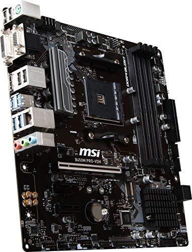 MSI Performance Gaming AMD Ryzen 1st and 2nd Gen AM4 M.2 USB 3 DDR4 HDMI Display Port WiFi Crossfire ATX Motherboard (B450 Gaming PRO Carbon AC)