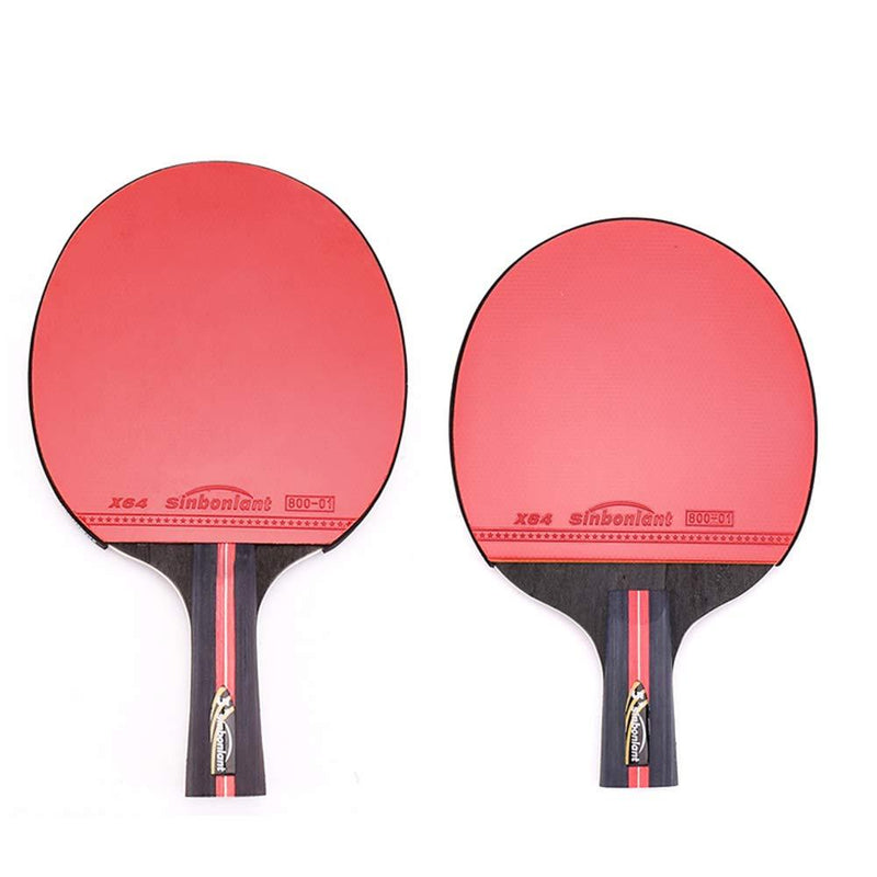 SSHHI 5-Star Table Tennis Bats,2 Pcs Ping Pong Paddle,Indoor or Outdoor Game, Solid/As Shown/A