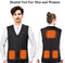 Veczom Heated Vest Heated Jacket Electric Heating Vest for Men Women USB Charging Lightweight Outdoor Hike Fishing Camping Hunting Washable Warm Clothes (Battery NOT Included)