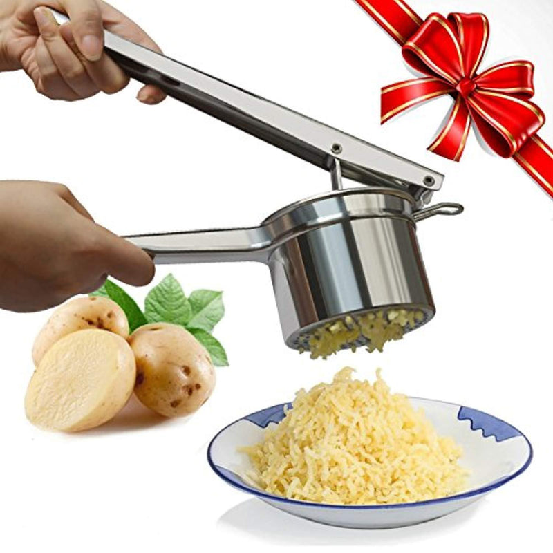 Potato Ricer, Warmhoming Stainless Steel Potato Masher for Fruit and Vegetables