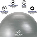 Exercise Ball - Professional Grade Anti-Burst Fitness, Balance Ball for Pilates, Yoga, Birthing, Stability Gym Workout Training and Physical Therapy