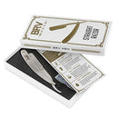 Straight Razor | 100 Single Edge Lord Platinum Saloon Blades | 100% Stainless Steel | Professional Shavette for Close Shaving | Exquisite Design for Classy Gentlemen | Straight Razor Set - BRV MEN