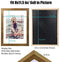 AIFUSI Solid Wood Picture Frame, 8X11.5 Photo Frame with Mat 4A Letter Size Decorative Poster Document Frame Desktop Tabletop Display/Wall Mount - 1 Pack