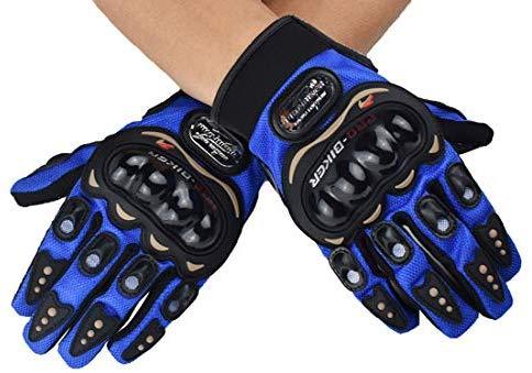 CHCYCLE motorcycle gloves touch screen summer motorbike powersports protective racing gloves (XL-Blue)