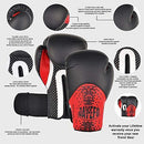 Jayefo R-1 Ultimate Warrior Leather Boxing Gloves Muay Thai Gloves Sparring Gloves Training Bag Gloves MMA