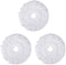 3 Replacement Mop Micro Head Refill Hurricane for 360° Spin Magic Mop-Microfiber Replacement Mop Head-Round Shape Standard Size (White-3 Pack) by FAMEBIRD