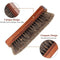 TAKAVU 6.7" Horsehair Shoe Shine Brush - 100% Soft Genuine Horse Hair Bristles - Unique Concave Design Wood Handle - Comfortable Grip, Anti Slip - for Boots, Shoes & Other Leather Care (