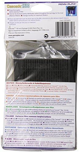 Penn Plax Cascade Hang-on Power Filter Replacement Cartridges - Pack of 1 (3 count) - CPF34C3