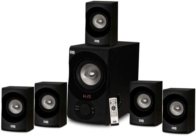 Acoustic Audio AA5170 Home Theater 5.1 Bluetooth Speaker System 700W with Powered Sub