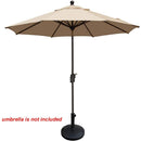 Nature's Blossom Umbrella Base Stand Market Patio Outdoor Heavy Duty Umbrella Holder,Black