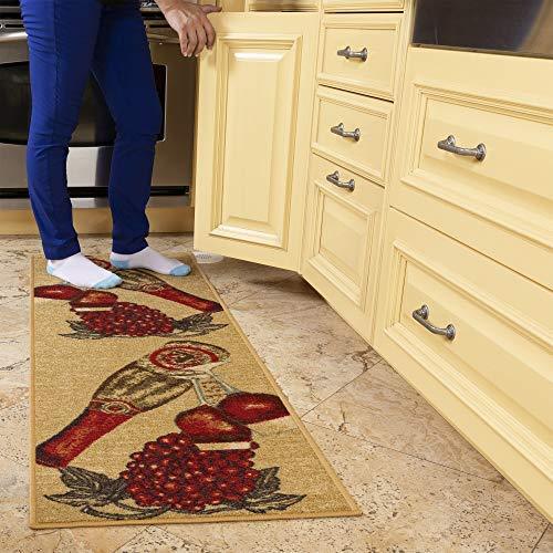 Ottomanson siesta collection runner rug, 20"X59", Beige Kitchen Chef