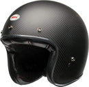 Bell Custom 500 Carbon Open-Face Motorcycle Helmet (Ace Cafe Tonup Black/White, X-Large)