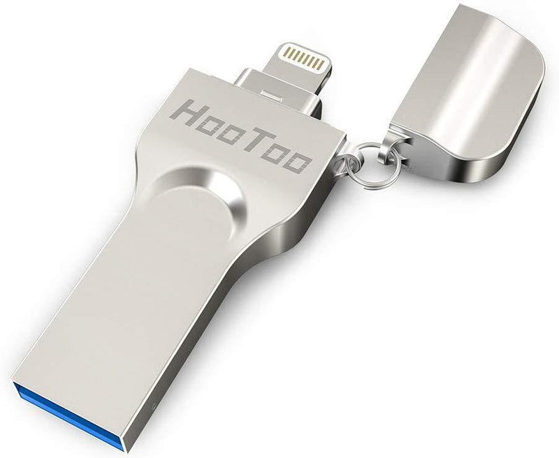 HooToo iPhone Flash Drive 256GB MFi Certified USB 3.0, iOS Photo Stick for iPhone iPad, Touch ID Encryption, Compatible iPhone X XR XS 6 6S 7 7S 8 8S iPad iOS Mac Windows