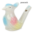 PHEVOS Porcelain Bird Water Whistles, Real Bird Singing,Nostalgic Music Bath Toys(4 Bird)