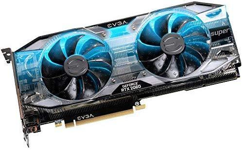 EVGA GeForce RTX 2060 Super XC Ultra, Overclocked, 2.75 Slot Extreme Cool Dual, 65C Gaming, RGB, Metal Backplate, 8GB GDDR6, 08G-P4-3163-KR