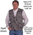 Autumn Ridge Traders Fly Fishing Photography Climbing Vest with 16 Pockets Made with Lightweight Mesh Fabric for Travelers, Sports, Hiking, Bird Watching, River Guide Adventures and Hunting.