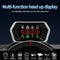 Car HUD OBD2/GPS Dual Systems Head Up Display iKiKin Digital Car GPS Speedometer with Compass Test Brake Test Fault Code Reader Engine RPM OverSpeed Alarm Water Temperature for All Vehicle