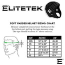 EliteTek Soft Padded Headgear - 7v7 Soft Shell - Rugby - Flag Football Helmet - Soccer Goalie & Epilepsy Head Fall Protection - Youth & Adult Sizing