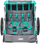 Instep Quick-N-EZ Double Tow Behind Bike Trailer, Converts to Stroller/Jogger