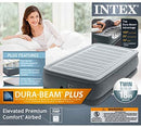 Intex Comfort Plush Elevated Dura-Beam Airbed with Internal Electric Pump Series