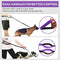 Paw Lifestyles Hands Free Dog Leash for Running Walking Training Hiking, Dual-Handle Reflective Bungee, Poop Bag Dispenser Pouch, Adjustable Waist Belt, Shock Absorbing, Ideal for Medium to Large Dogs