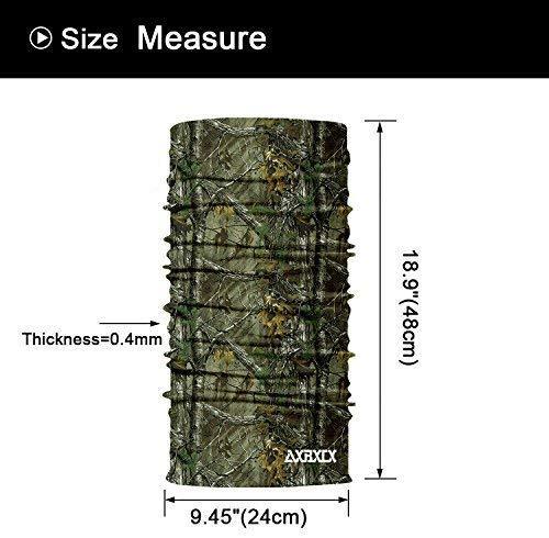 AXBXCX 2 Pack - Camouflage Print Seamless Neck Gaiter Bandana Face Mask for Outdoor Activities