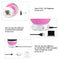 Night Light Lamp Projector, Star Light Rotating Projector, Star Projector Lamp with 8 Colors and 360 Degree Moon Star Projection with 6.5ft USB Cable, Unique Lamp for Children Nursery Room Pink