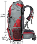 Hiking Backpack 50L Travel Camping Backpack with Rain Cover