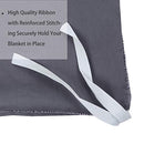 Weighted Idea Removable Duvet Covers for Weighted Blanket | Dark Grey | 100% Cotton Duvet Cover | 36''x48''