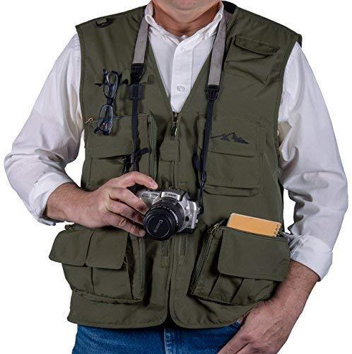 Autumn Ridge Traders Fly Fishing Photography Climbing Vest with 16 Pockets Made with Lightweight Mesh Fabric for Travelers, Sports, Hiking, Bird Watching, River Guide Adventures and Hunting.