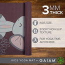 Gaiam Kids Yoga Mat Exercise Mat, Yoga for Kids with Fun Prints - Playtime for Babies, Active & Calm Toddlers and Young Children (60" L x 24" W x 3mm Thick)