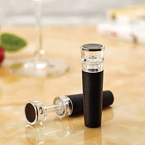 Iceless Wine Chiller, 3-in-1 Stainless Steel Wine Bottle Cooler Stick with Aerator and Pourer - Includes a Waiter's Corkscrew and Stopper by Newward