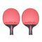 SSHHI 5-Star Table Tennis Bats,2 Pcs Ping Pong Paddle,Indoor or Outdoor Game, Solid/As Shown/A