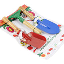 3pcs Mini Metal Rake Shovel Trowel Set Garden Tools Set Kids Beach Sandbox Toy