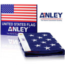 Anley |EverStrong Series| American US Flag 2x3 Foot Heavy Duty Nylon - Embroidered Stars and Sewn Stripes - 4 Rows of Lock Stitching - USA Banner Flags with Brass Grommets 2 X 3 Ft