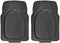 Motor Trend 4pc Gray Car Floor Mats Set Rubber Tortoise Liners w/ Cargo for Auto SUV Trucks