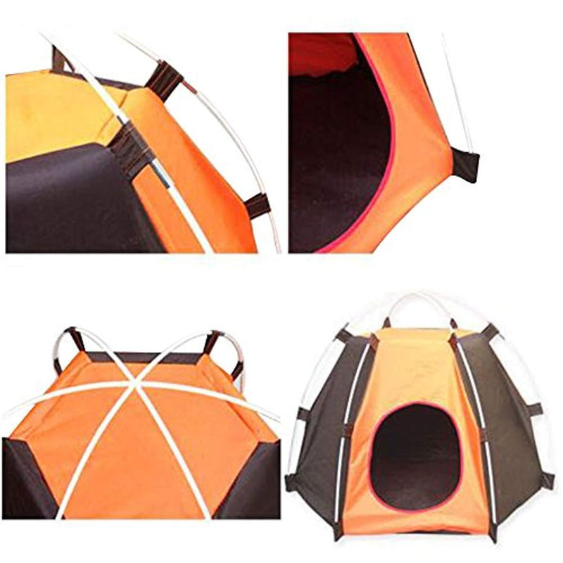 RuiXiang 1pcs Outdoor Pet Tent, Small Pet Tent Assembly, Dog Cat Camping Tent, Portable Waterproof Pet House Tent,Indoor and Outdoor Dog Cat House