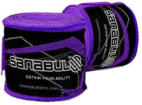 Sanabul Elastic Professional 180 inch Handwraps for Boxing Kickboxing Muay Thai MMA